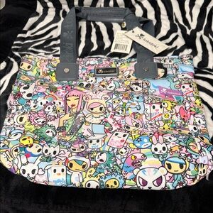 Tokidoki pastel collection Colorful shopper Tote Bag 14”x15.5”. Brand new, tags